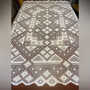 Vintage Crochet Tablecloth